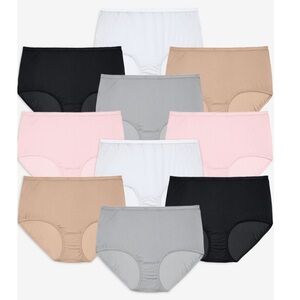 New 10 pack Nylon Silky Panties Plus Size 14 7X 40/42 Comfort Choice
Briefs